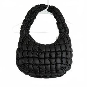 COS Mini Quilted Leather Shoulder Bag Black NWT